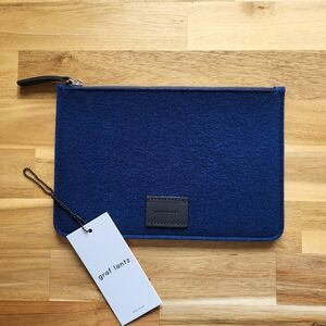 Graf Lantz Merino Wool Pouch Blue